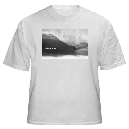 Photograph od Back Door Pipeline Hawaii on a Surf Tee shirt