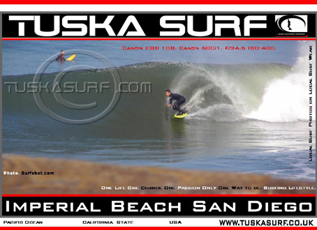Surf photo of Imperial Beach San Diego California USA. 