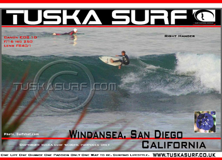 Surf photo of Windansea San Diego California USA, surf and surfing Photo of surfer on tubing wave in Wind and Sea San Diego California USA