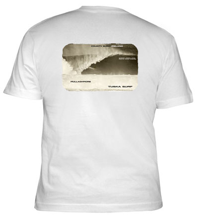 Surf photo of Mullaghmore in Sligo Bay Ireland on a Tee shirt or Hoody