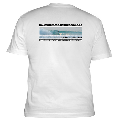 surf photo of Palm Beach Florida USA on a surf Tee shirt