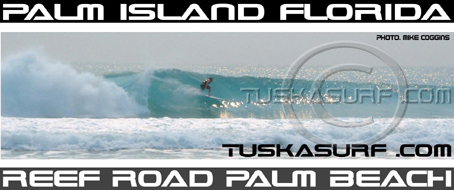 Surf photo of Palm Beach on Palm Island on a Tee shirt and Surf clothing Florida USA