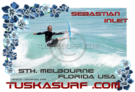 Surf photo of Sebastien Inlet Florida on Surf clothing from Florida