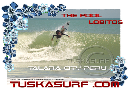 Surf T shirt from the Pool Talaru Peru