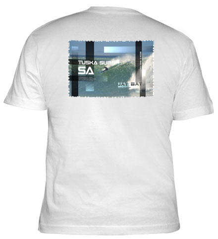 Surf Tee shirt with Surf Photo os Jeffreys Bay