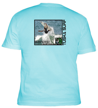 Surf photo of Duranbah Australia on a Tee shirt
