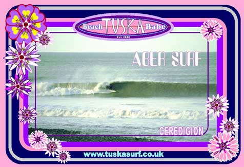 SURF T SHIRT WITH SURF PHOTO OF CEREDIGION POINT BREAK