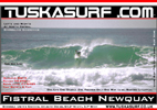 Surf and Surfing photo of tubing waves at Fistral Beach Newquay Cornwall UK