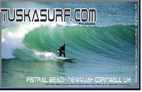 Surf and Surfing photo of tubing waves at Fistral Beach Newquay Cornwall UK
