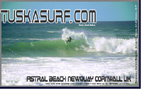 Surf and Surfing photo of tubing waves at Fistral Beach Newquay Cornwall UK