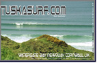 Surf and Surfing photo of tubing waves at Fistral Beach Newquay Cornwall UK