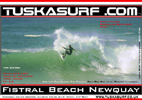 Surf and Surfing photo of tubing waves at Fistral Beach Newquay Cornwall UK
