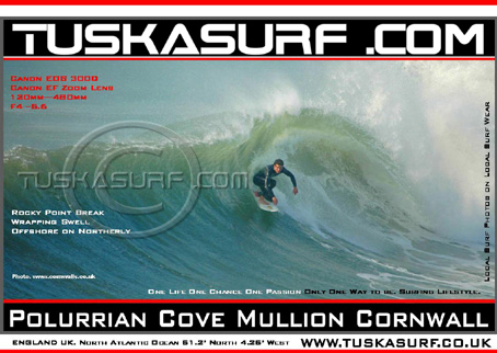 surf photo of Polurrian Cove Mullion Porthleven cornwall england uk