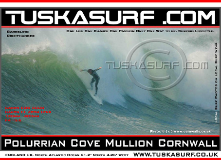 Surf photo of Polurrian Cove Mullion cornwall england,