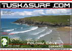 Photo of surf and surfing photo of tubing wave at Poldhu Cove Cornwall UK