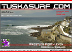 Photo of surf and surfing photo of tubing wave at Porthleven Cornwall UK
