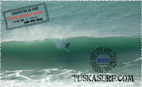 Photo of surf and surfing photo of tubing wave at Wrestles Cornwall UK