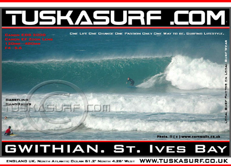 Surf photo of Gwithian St. Ives Bay cornwall england, Photo of surf and surfing wave  in Gwithian St. Ives Cornwall