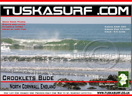 Surf photo of bude cornwall england, surf and surfing photos of Waves in  Crooklets Beach Bude Cornwall UK
