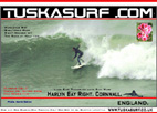 surf and surfing photos of tubing waves on Harlyn Bay Cornwall UK