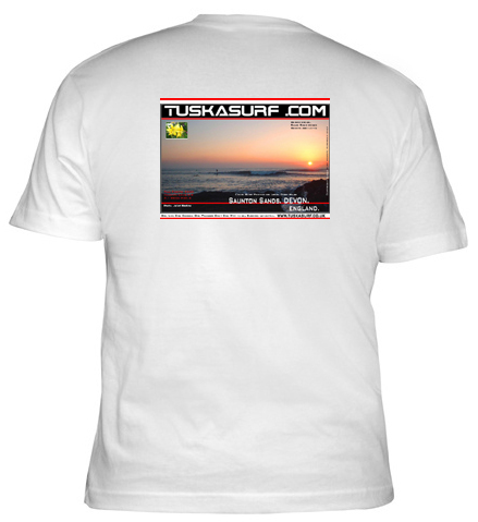 Surf photo of Saunton Sands Devon on a Surf Tee shirt