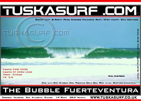 Photo of surf and surfing wave at Fuerteventura Canarie Islands