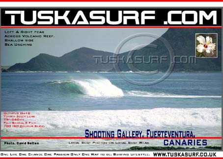 Surf and surfing photos of tubing wave at Outer Bristolson the Northern Track Fuerteventura Canaries