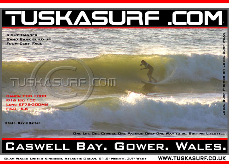 Photo of surf and surfing waves from Caswell Bay Near Mumbles near swansea available on Tee shirts and Hoodies