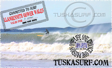 SURF PHOTO OF LLANGENNITH WALES