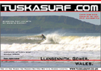 Surf and surfing photos of tubing wave at Llangennith Gower Wales