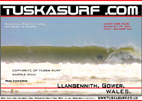 Surf and surfing photos of tubing wave at Llangennith Gower Wales