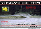 Surf and surfing photo of wave at Oxwich Bay Gower wales UK