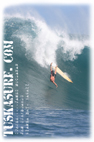 Wipeout surf photo of Wiamea Bay Hawaii on a Tee shirt
