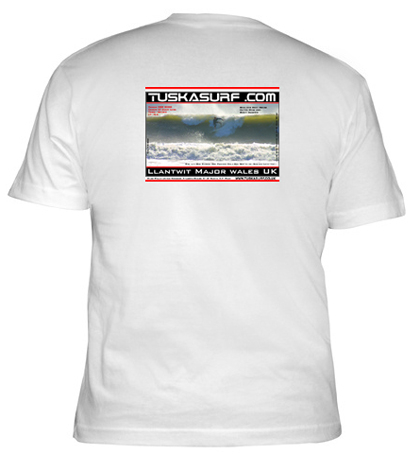 Surf photo on a Tee shirt or Hood of Llantwit Major Wales UK