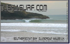 Surf and surfing photos of Barrelling waves at Southerndown Bay Wales UK