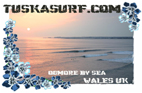T shirt with surf photo of Ogmore by Sea