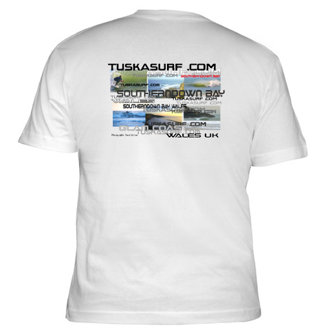 Surf photo of Southerndown Beach, Dunraven Bay on surf clothing Tee shirt