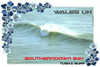 Surf T shirt with surf photo of Southerndown Bay