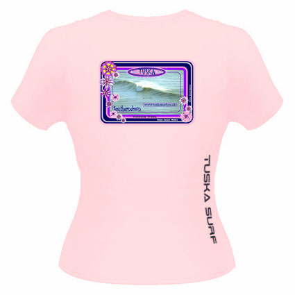 Surf photo of Southerndown Bay or Dunraven Bay on Ladies surf Tee shirt and Hoody