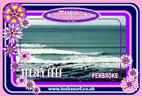 Photo of surf in Freshwater West Wales on a Ladies surf T shirt or Hoody