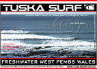 Photo of surf in Freshwater West Wales on a surf T shirt or Hoody