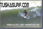 Photo of surf in Tenby Wales on a surf T shirt or Hoody