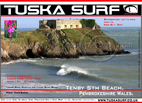 Photo of surf in Tenby Wales on a surf T shirt or Hoody