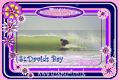 surf photo of Whitesands Bay on a Beach babe Tee shirt