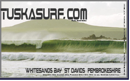 Photo of surf and surfing waves  in  Whitesands Bay  St. David Pembrokeshire Wales UK