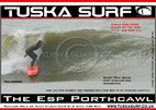 surf and surfing Photo of Barrelling right wave at Porthcawl