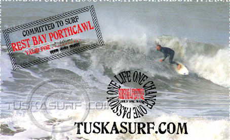 Photo of surf and surfing waves  at Rest Bay Porthcawl Wales UK